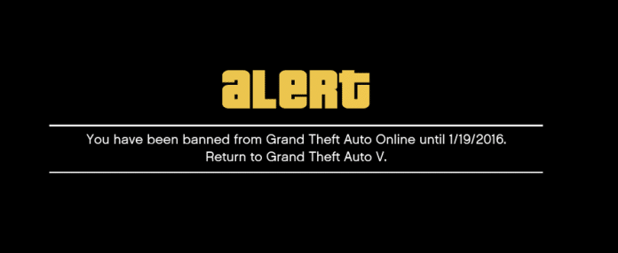 Ban Message GTA 5