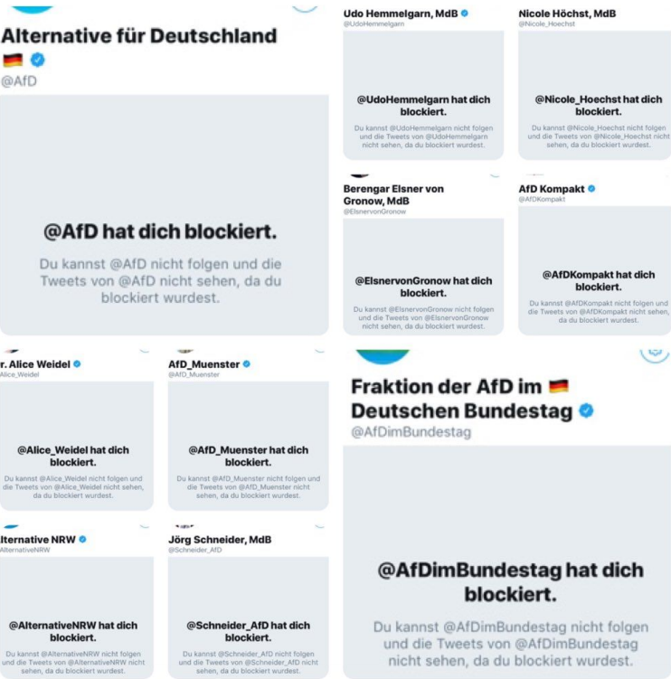 AfD verwendet Blocklisten